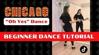 Chicago "Oh Yes" Dance 🤗 (BEGINNER DANCE TUTORIAL) 🤗 Back-view & Step-by-Step! #tiktokdance
