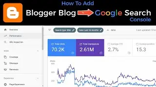 How To Add Blogger To Google Search Console   Submit Your Blogger Blog to Google Search Console
