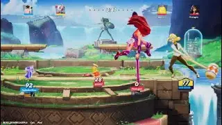 Multiversus. Giant Dr Quinzel (Harley Quinn) Gameplay vs Giant Wonder Woman