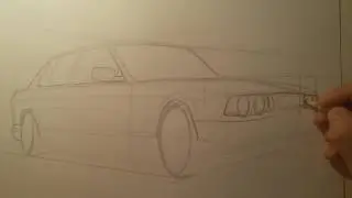 Как нарисовать BMW e-34 по этапно часть1.