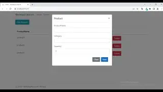 Save Data to Database Using Modal Pop Up - ASP.NET Core