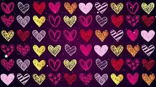 Love Heart Animation Background 4K VJ Loop Video | No Copyright Background Video