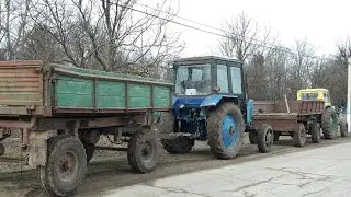 ✔ЮМЗ 6 и МТЗ 82 на ВЫВОЗКЕ ДРОВ