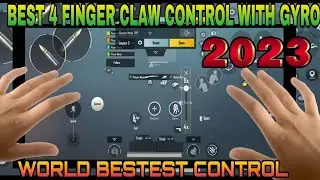 2023 🤯Best 4 Finger Claw PUBG/BGMI With Gyroscope |  BGMI Best 4 Finger Claw CONTROLS 2023