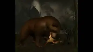 Bear gulps down a Fox