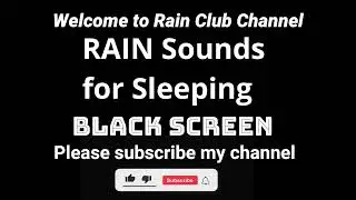 Best Way to Relax and Sleep with Light RAIN Sounds ⛈️ | Amazing 3 Hour RAIN Sound on BLACK SCREEN!