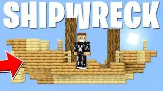 Beating Minecraft, but it's a shipwreck only world