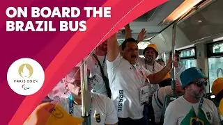 On Board With Team Brazil On their Way to The Paris 2024 Opening Ceremony ! 🇧🇷 🚌
