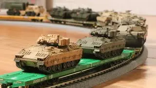 M2 Bradley Military Train HO Scale Unboxing