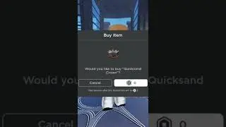 Sniping "QuickSand Crown" in Viscous Liquids in #roblox #shorts #ugc #limited