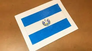 Salvadoran Flag Drawing 🇸🇻 (El Salvador)