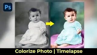 Photo colorization - Photoshop timelapse demo