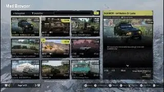 Wednesday's Snowrunner console mods