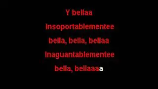 INSOPORTABLEMENTE BELLA  TOÑO ROSARIO KARAOKE