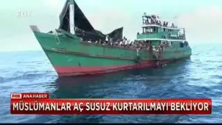 Erdoğan ve denizde Mahsur Kalan Müslümanlar.