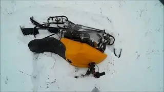 вся правда о сноубайке - мотоцикле с гусеницей и одной  управляемой лыже.