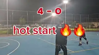 A friendly Basketball  game @ Neom Campsite