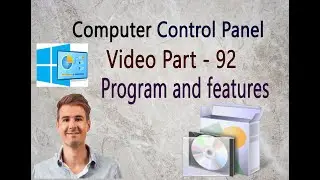 program and features | control panel part - 92 | control panel option | control panel course