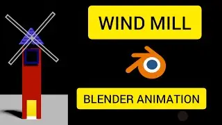WIND MILL | BLENDER | 3D ANIMATION |#3D #BLENDER #ANIMATION #TUTORIAL #WINDMILL #GENERATOR