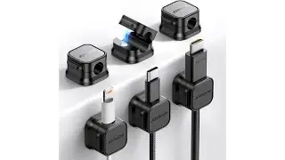 Review: 6 Pack Magnetic Cable Clips [Cable Smooth Adjustable] Cord Holder, Under Desk Cable