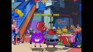 MUGEN: Mr. Krabs (Me) & Firey vs Luigi & Mordecai