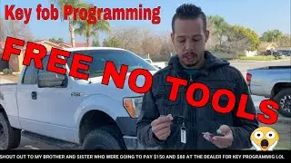 HOW TO Program New Key fob Ford F150 2009 2010 2011 2012 2013 2014 DIY FREEE  No Tools NEEDED😍