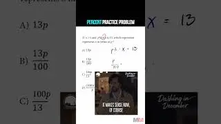 This Percent Problem is not bad