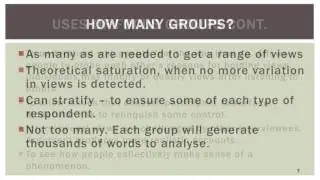 Lecture on Focus Groups in Research