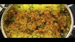 Quick and Healthy breakfast recipe of little millet flakes Poha/Avalakki