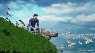 Photoshop Manipulation Tutorial - Adding Sky And Hill Effects in Photoshop