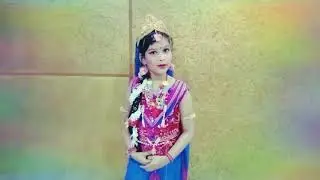 Aaradhya playing a role of sita Maa on the occasion of dashahara