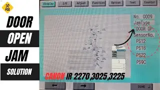 Door open jam solution canon ir 3225,3025,2270 #canoncopier      #dooropenjam