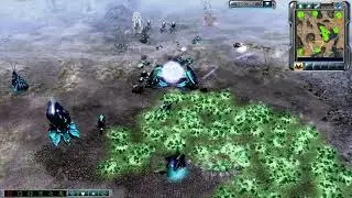 C&C3: Kane's Wrath. Two easy -95% handicapped AIs became overpowered and wrecked me.