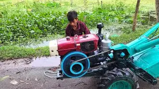 Fantastic Machine Start techniques idea | Amazing Diesel engine Starting Power tiller engine