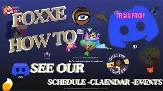 🪙 How to See & Use Our Schedule, Calendar & Events – Stream & Discord | Miss TeiganFoxxe