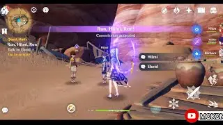 Genshin impact 3.1 - Sumeru commission quests: Run Hilmi Run, talk to Ebeid