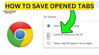 How To Save All Open Tabs on Google Chrome(EASY)