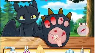 Лечим лапку Беззубику/Играем в детские игры. ПОМОЖЕМ БЕЗЗУБИКУ/Играем вместе.