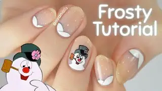 Frosty the Snowman Nails ⛄
