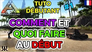 [FR] ARK Survival Evolved : TUTO DEBUTANT #1 Comment et Quoi Faire au Début
