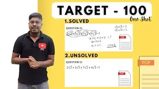 Target-100(Pdf File)  || Solved & Unsolved || Must watch!