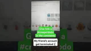 My friend's roblox account got terminated ;( #creeperdodo #roblox #robloxban #shorts #trendingshorts
