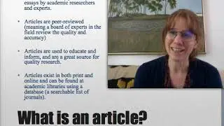 What is an article summary?
