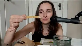 ASMR Whispered A&W Chicken Wraps + Fries & What I've been Up To ^_^