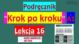 Krok po kroku A1. Урок 16, часть 2. Język polski.