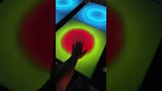 square shape led brick lights  dace floor with sound and color change