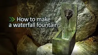 DIY amazing Cement Water Fountain Lion