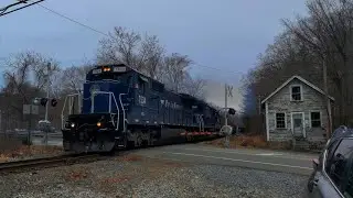 Pan Am Empty Limestone Train BOPW chase from Manchester, NH to Chelmsford, MA 12-29-2021