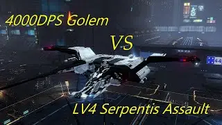 [EVE Online] 4K DPS Golem Mission Fit vs Lv4 Serpentis Assault