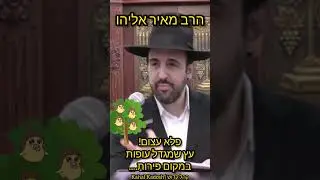 פלא עצום - עץ שמגדל עופות במקום פירות!!! הרב מאיר אליהו